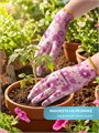 GRINDA PROTECT, M (8), садовые перчатки с прозрачным нитриловым покрытием, фиолетовые, 13 класс (11295-M) 00065767140