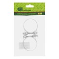 Хомуты металлические, силовые 52-55 мм, ширина 22 мм, шарнирный, W1, 2 шт Сибртех 18242